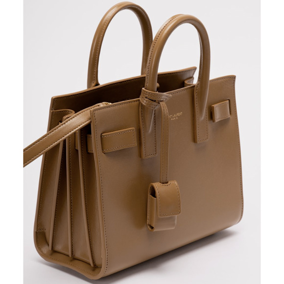 $2600 BRAND NEW SAINT LAURENT YSL NANO SAC DE JOUR LEATHER TOTE SHOULDER BAG! - Picture 5 of 15